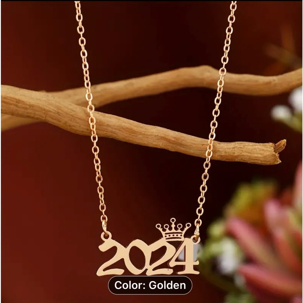 Stainless steel gold becklace